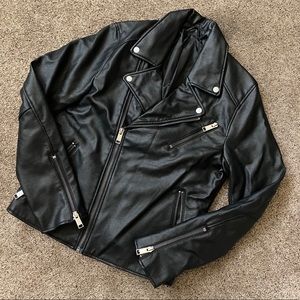 Faux leather jacket